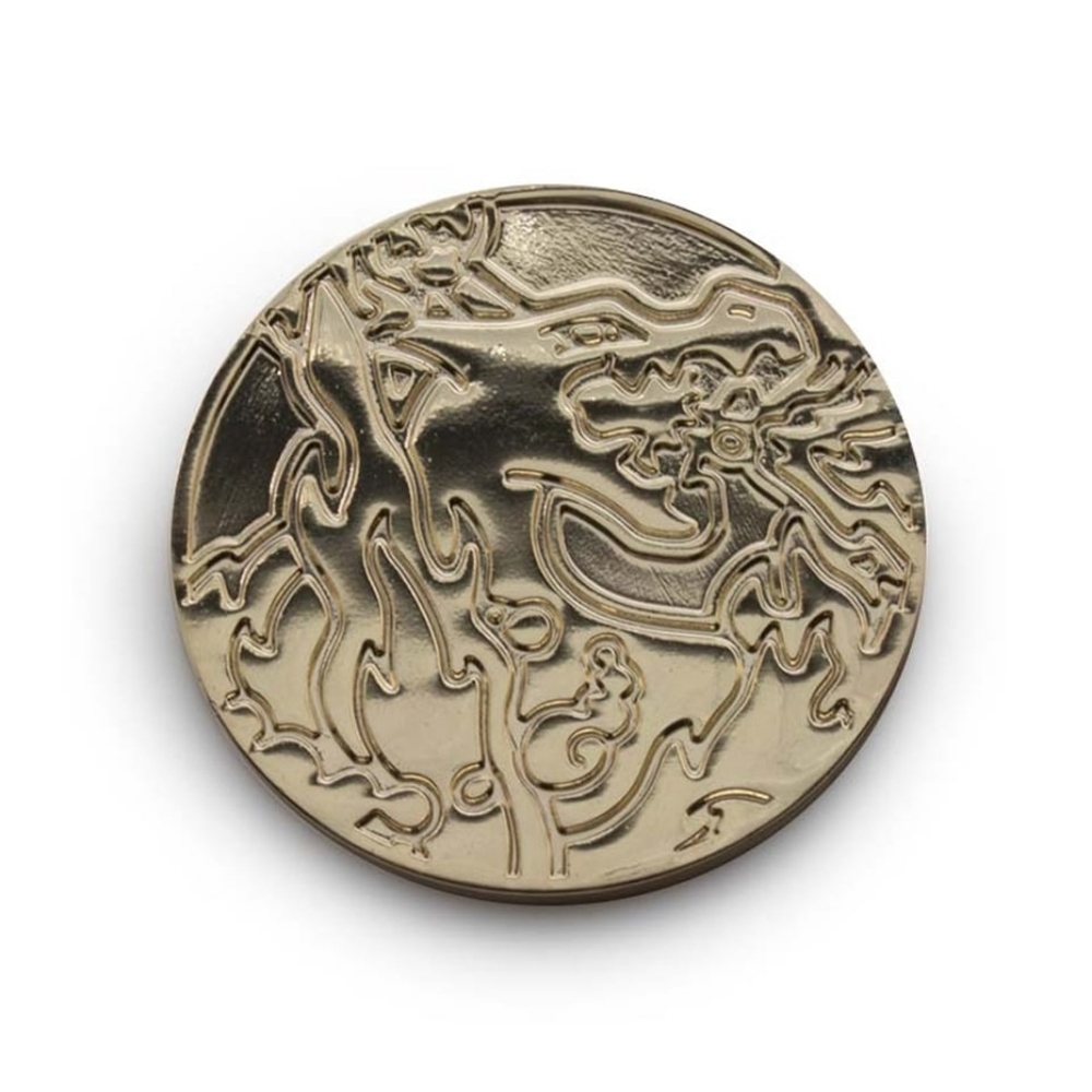 Pokémon TCG Charizard Metal Gold Coin from Sword & Shield